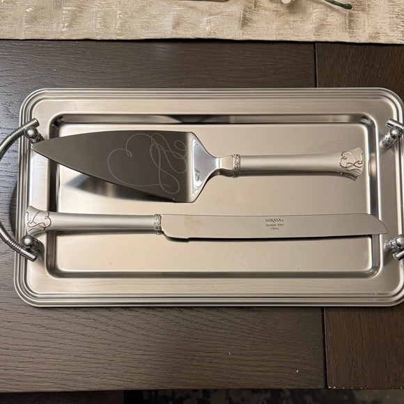 Mikasa Other - Mikasa Silver Cake Serving Set